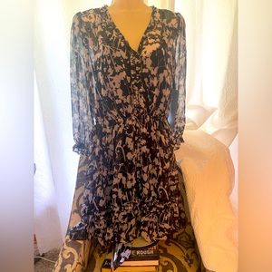 Simply Vera/Vera Wang sample dress, sz S, black/white